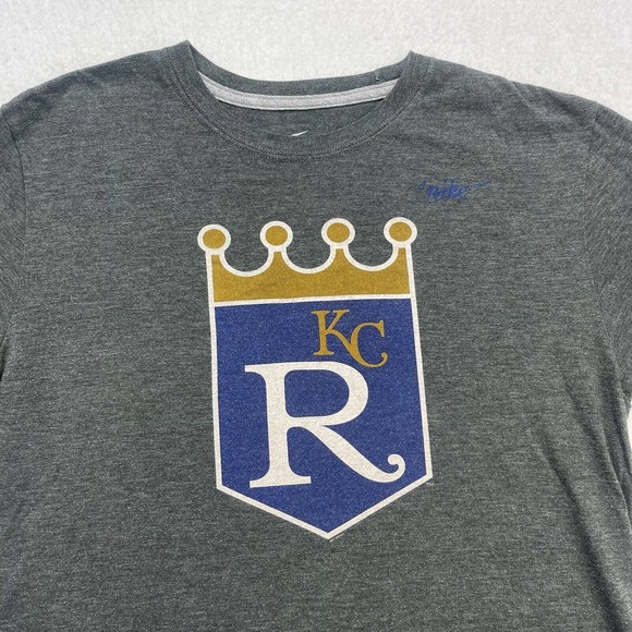 Nike Kansas City Royals Shirt Mens Medium M Gray MLB Baseball Short Slee… - Picture 3 of 11